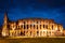 Colosseum at dusk in Rome, Italy