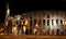 Colosseum at night in Rome, Italy