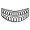 Colosseum in Rome icon, outline style