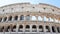 Colosseum in Rome, Italy, Architecture and landmark. Rome Colosseum is one of the main and famous attractions of Rome. Postcard of
