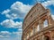 Colosseum Rome Italy blue clouds sky