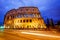 Colosseum, Rome, Italy. Twilight view of Colosseo