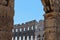 the colosseum in rome at summertime