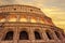 Colosseum in Rome at sunset, Italy