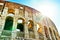 Colosseum in a sunny day in Rome