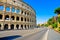 Colosseum in a sunny day in Rome