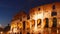 Colosseum at sunset. Rome, Italy. Time Lapse