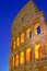 Colosseum at sunset, Rome. Rome best known architecture and landmark. Rome Colosseum is one of the main attractions of Rome and