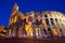 Colosseum in Twilight with ultra-wild Perspective