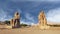 Colossi of Memnon, two massive stone statues representing the pharaoh, Luxor, Egypt