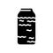 colostrum bottle glyph icon vector illustration