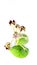 Colotropis procera green flowers fruits close up