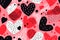 Colouful abstract Valentine love heart seamless illustration pattern