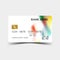 Colour credit card desing. And inspiration from abstract.