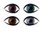 Colour pattern rainbow eye. eye iris textures