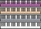 Colour set of Piano key Music idea Background