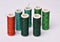 Colour Spools - 6 green and only one red