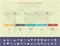 Colour StepDesign flat long shadow clean number timeline template/graphic or website.Vector/illustration.