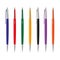 Coloured ballpoint pens