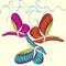 Coloured butterfly vector illustration eps10