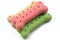 Coloured dog biscuits