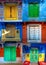 Coloured doors in jodphur,rajasthan,india