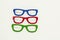 Coloured eyeglasses