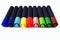 Coloured filt pens