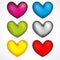 Coloured Hearts mix