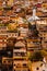 Coloured houses and church in a sloping city in Minas Gerais - Brazil