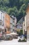 Coloured houses and terraces in Rattenberg, Austri