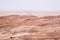 Coloured mountains in desert in Iran