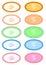 Coloured oval labels 2