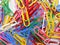 Coloured paperclip background