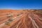 Coloured rock layers in Valley of Fire, USA