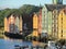 Coloured wooden warehouses Trondheim