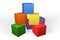 Colourful 3d building blocks