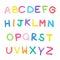 Colourful alphabet a to z