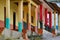 Colourful architecture in Vilcabamba Ecuador
