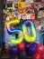 Colourful balloons for 50th birthday