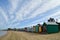 The colourful beach cabins at the Brighton Beach, Melbourne, Australia