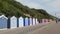 Colourful Beach Huts along Bournemouth front