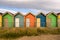 Colourful Beach Huts at Blyth