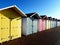 Colourful beach huts - Eastbourne seafront
