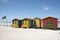 Colourful beach huts at Muizenberg South Africa