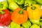 Colourful bell peppers