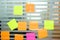 Colourful blank post it