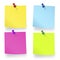 Colourful Blank Sticky Note Concept