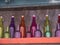 Colourful Bottles in Nerja, a sleepy Spanish Holiday resort on the Costa Del Sol near Malaga, Andalucia, Spain, Europe