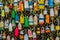 Colourful buoys hang from a net Tampa Florida United States